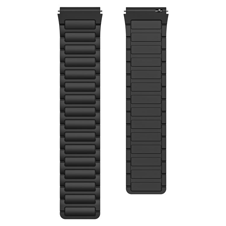 Silicone Watch Band for Huawei Watch 4 / 4 Pro / GT 4 46mm Magnetic Wrist Strap - Black