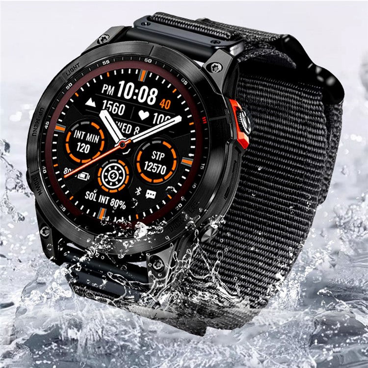 For Garmin Fenix 7X / 7X Pro / Tactix 7 Watch Strap 26mm Adjustable Sports Wrist Band Quick Release - Black