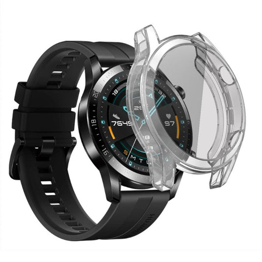 Electroplated TPU All-around Protective Case for Huawei Watch GT 2 46mm - Transparent