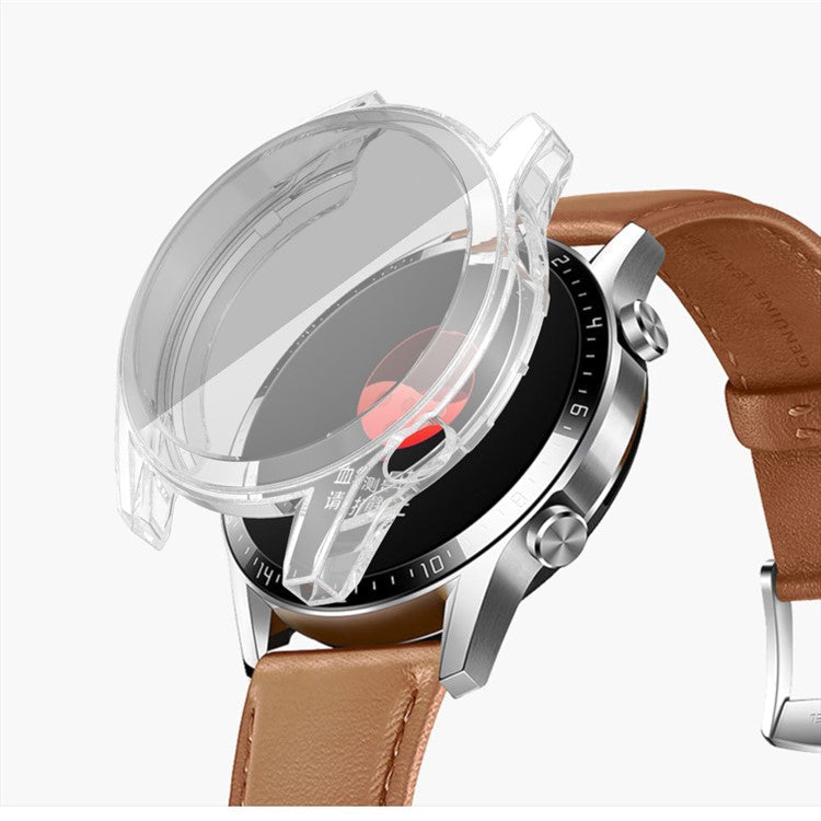 Electroplated TPU All-around Protective Case for Huawei Watch GT 2 46mm - Transparent