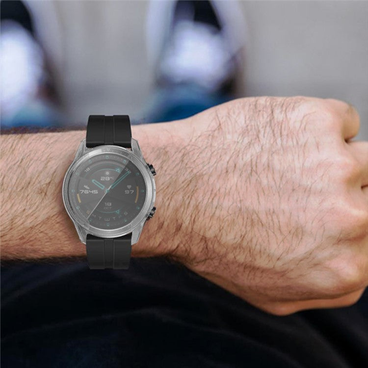 Electroplated TPU All-around Protective Case for Huawei Watch GT 2 46mm - Transparent