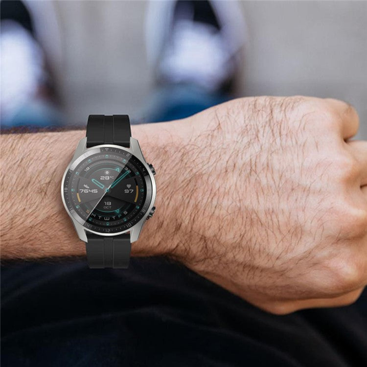 Electroplated TPU All-around Protective Case for Huawei Watch GT 2 46mm - Silver