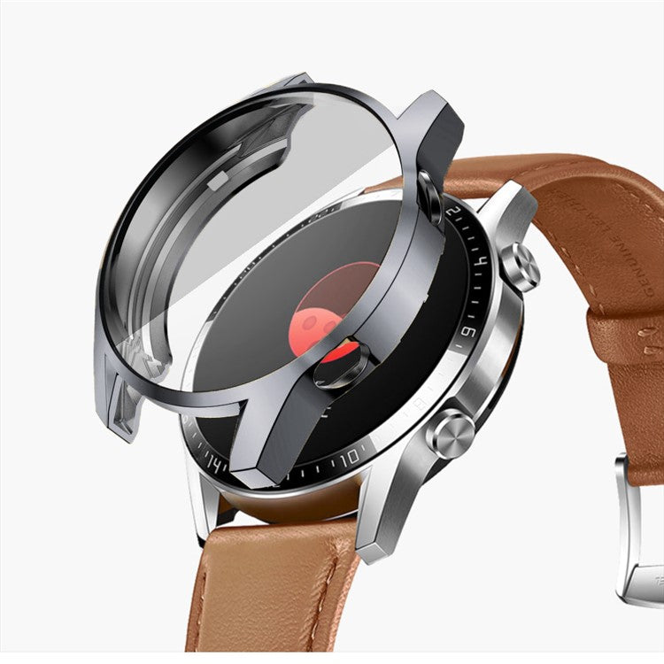 Electroplated TPU All-around Protective Case for Huawei Watch GT 2 46mm - Grey