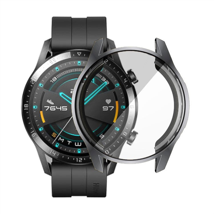 Electroplated TPU All-around Protective Case for Huawei Watch GT 2 46mm - Grey