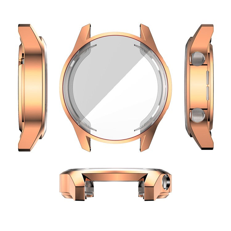 Electroplated TPU All-around Protective Case for Huawei Watch GT 2 46mm - Rose Gold