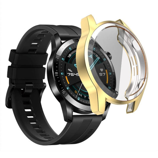 Electroplated TPU All-around Protective Case for Huawei Watch GT 2 46mm - Gold