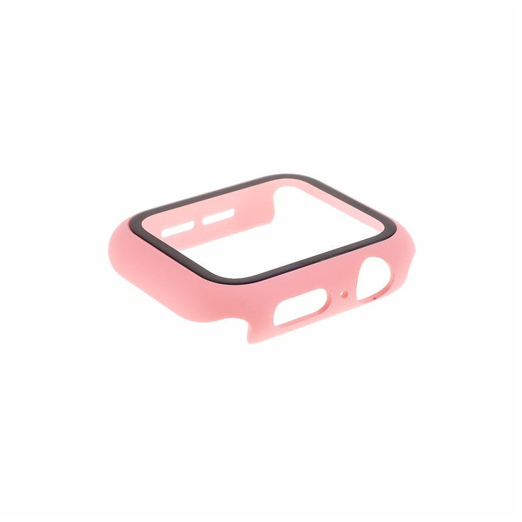 All Around Hard PC Protective Cover Built-in Screen Protector for Apple Watch Series 3 / 2 / 1 38mm - Pink