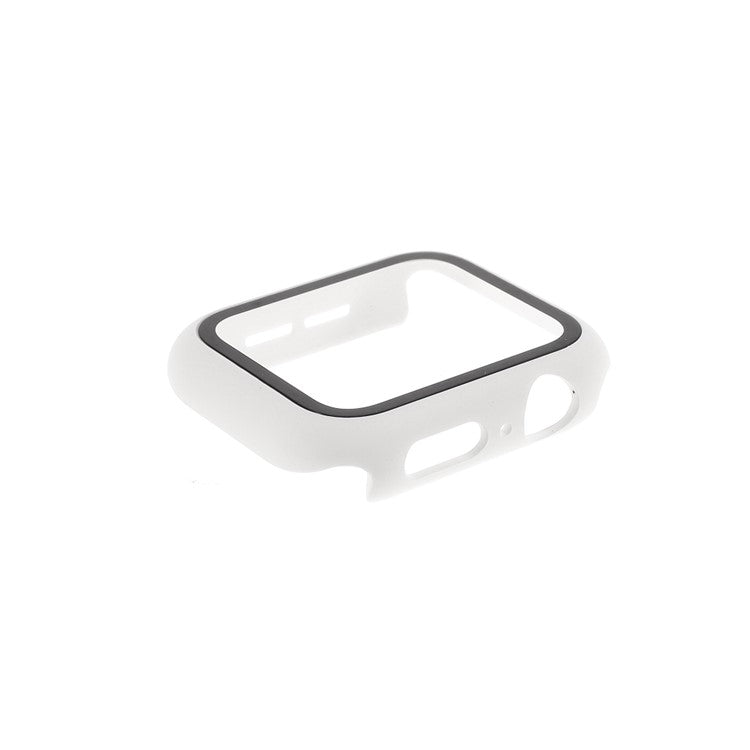 All Around Hard PC Protective Cover Built-in Screen Protector for Apple Watch Series 3 / 2 / 1 38mm - White