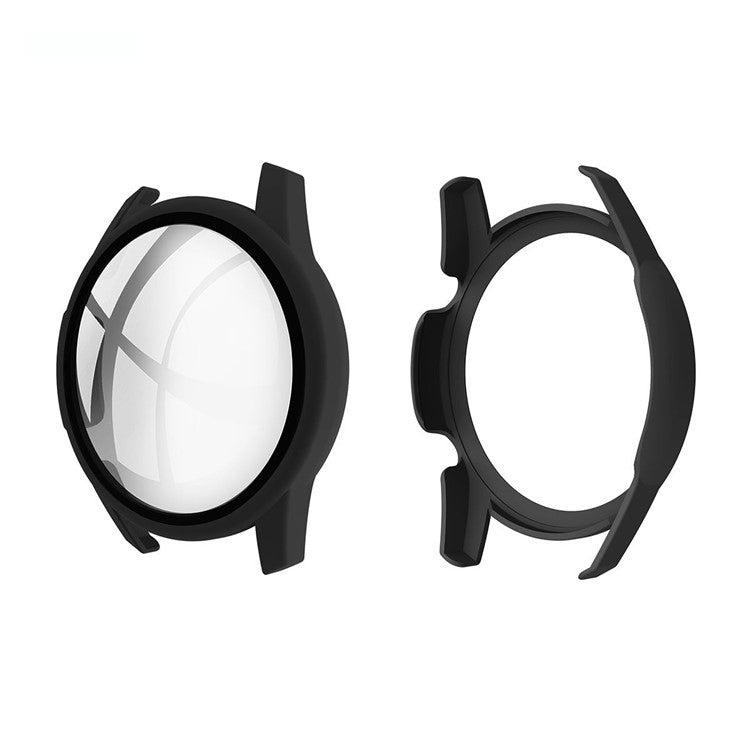 ENKAY HAT PRINCE ENK-AC8202 Matte PC Frame + 9H Tempered Glass Smart Watch Cover for Huawei Watch GT 2 46mm - Black