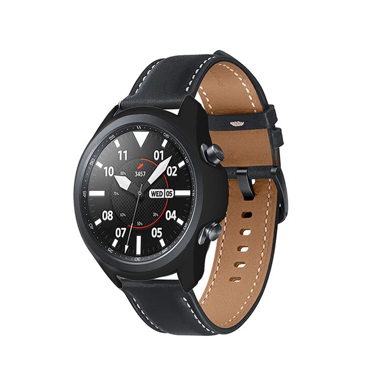 ENKAY HAT PRINCE Matte PC Case with 0.2mm 2.15D 9H Tempered Glass Film for Samsung Galaxy Watch3 41mm - Black