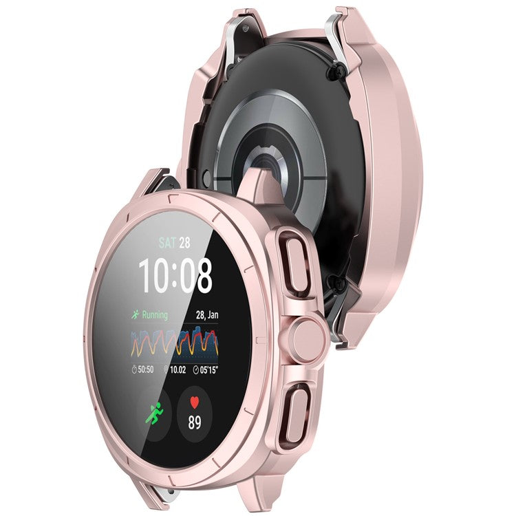 For Samsung Galaxy Watch7 44mm Anti-Collision TPU Watch Case Protective Frame - Pink