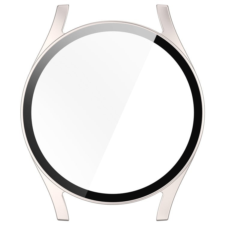 For Samsung Galaxy Watch7 40mm Integrated Watch Case Tempered Glass Screen Protector - Matte Starlight
