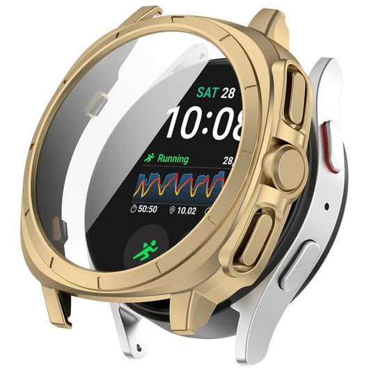For Samsung Galaxy Watch7 44mm to Galaxy Watch Ultra Transfer Case Hard PC Watch Case Cover - Champagne Gold