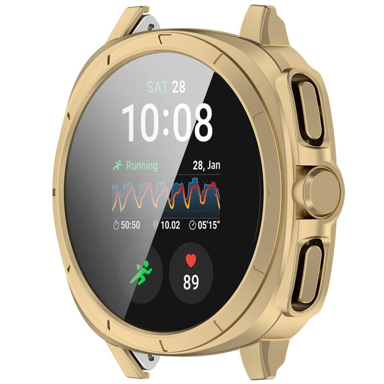 For Samsung Galaxy Watch7 44mm to Galaxy Watch Ultra Transfer Case Hard PC Watch Case Cover - Champagne Gold