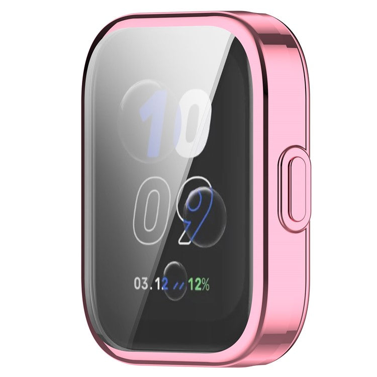 For Amazfit Bip 5 Unity TPU Case Anti-Scratch Smartwatch Protector Watch Case Cover - Pink