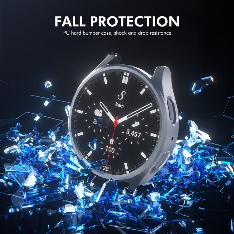 ENKAY HAT PRINCE For Samsung Galaxy Watch7 40mm PC Case Watch Protector with 0.2mm 9H Screen Film - Green