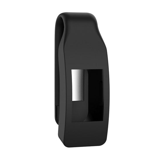 Steel Hanging Buckle Silicone Bumper Case for Fitbit Inspire/Inspire HR/ACE 2 Watch Sleeve - Black