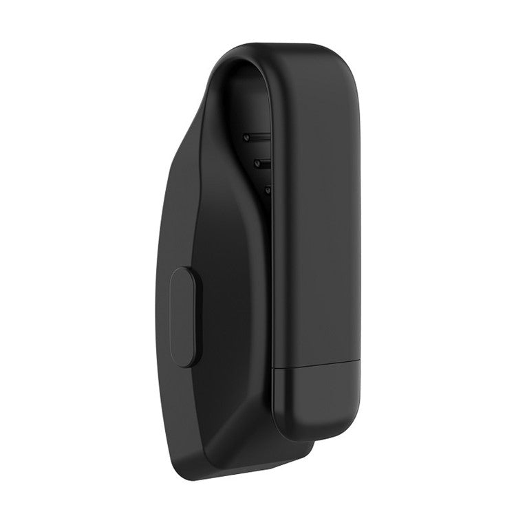 Steel Hanging Buckle Silicone Bumper Case for Fitbit Inspire/Inspire HR/ACE 2 Watch Sleeve - Black