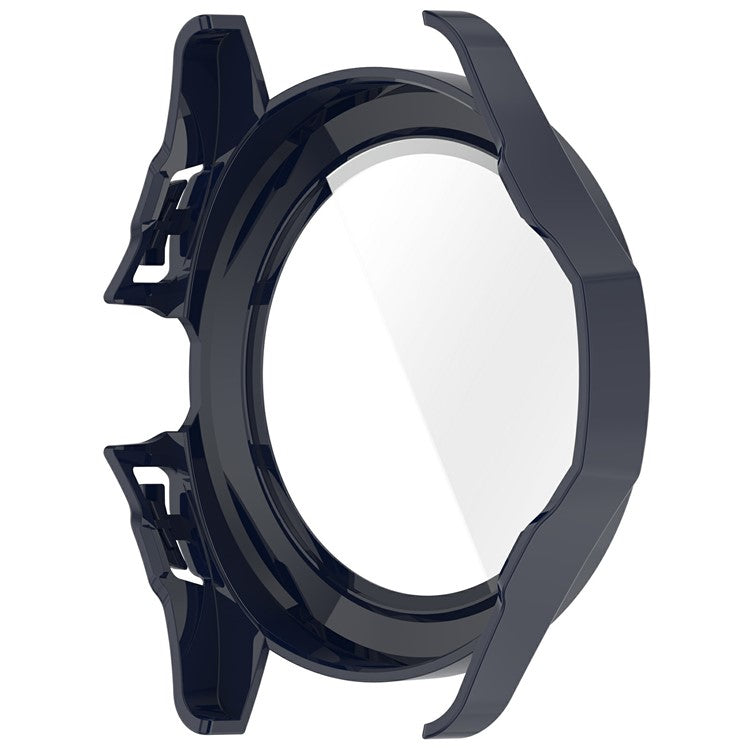 For Xiaomi Watch S4 Sport Watch Case Hard PC Cover with Tempered Glass Screen Film - Dark Blue