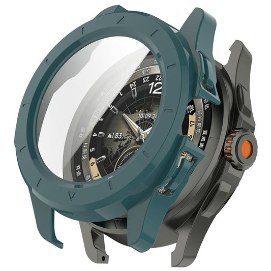 For Xiaomi Watch S4 Sport Watch Case Hard PC Cover with Tempered Glass Screen Film - Green