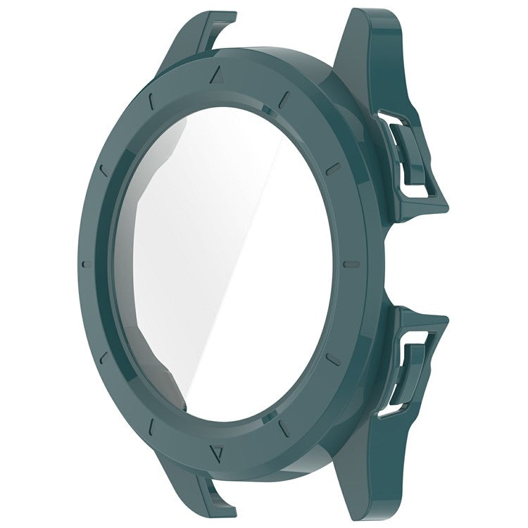 For Xiaomi Watch S4 Sport Watch Case Hard PC Cover with Tempered Glass Screen Film - Green