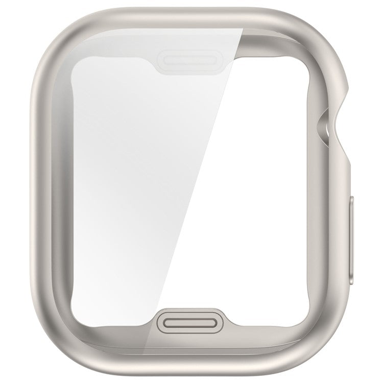 For Apple Watch Series 10 46mm Full Coverage Watch Cover Electroplated TPU Watch Case - Starlight