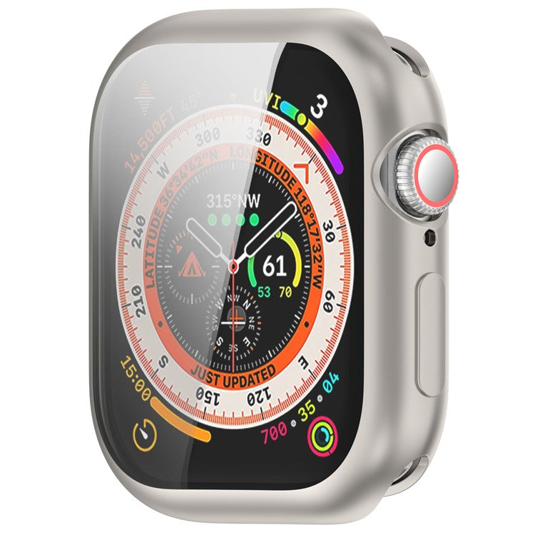 For Apple Watch Series 10 46mm Full Coverage Watch Cover Electroplated TPU Watch Case - Starlight