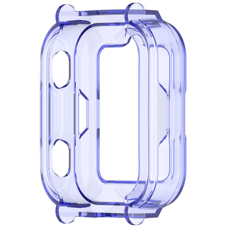For Huawei Children's Watch 4 Pro Watch Case Half-Cover TPU Protective Cover - Transparent Blue