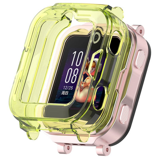For Huawei Children's Watch 4 Pro Watch Case Half-Cover TPU Protective Cover - Transparent Green