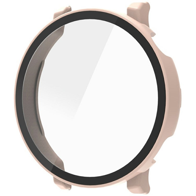 For Huawei Watch GT 5 46mm Watch Case Hard PC Cover with Tempered Glass Screen Film - Pink