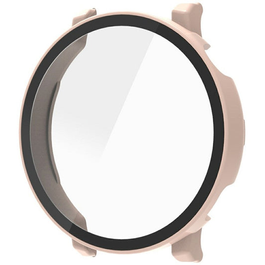 For Huawei Watch GT 5 46mm Watch Case Hard PC Cover with Tempered Glass Screen Film - Pink