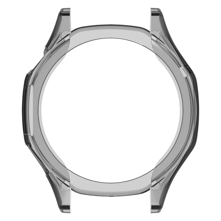 For Huawei Watch GT 5 46mm Watch Case Half Guard TPU Protective Watch Case Cover - Transparent Orange