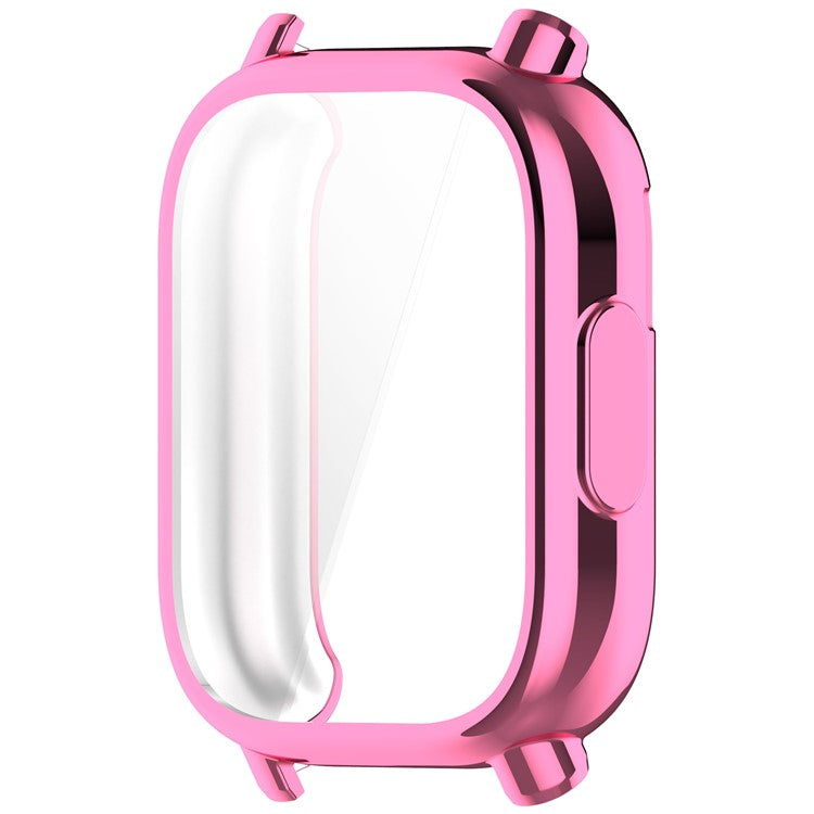 For Xiaomi Redmi Watch 5 Lite Case Electroplating Soft TPU Protective Watch Frame Cover - Pink