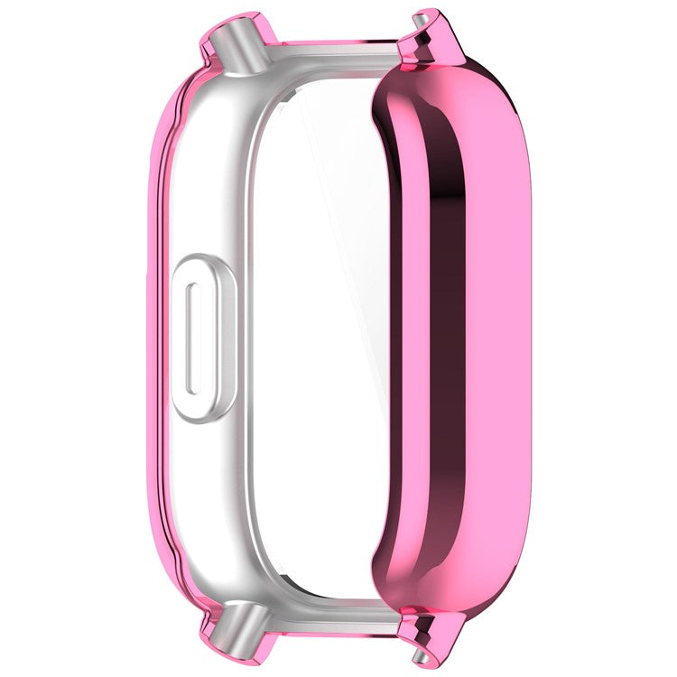 For Xiaomi Redmi Watch 5 Lite Case Electroplating Soft TPU Protective Watch Frame Cover - Pink