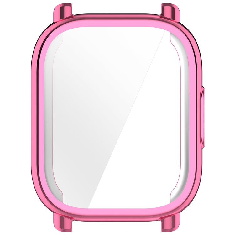 For Xiaomi Redmi Watch 5 Lite Case Electroplating Soft TPU Protective Watch Frame Cover - Pink