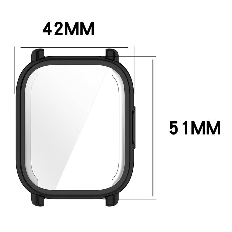 For Xiaomi Redmi Watch 5 Lite Case Electroplating Soft TPU Protective Watch Frame Cover - Pink