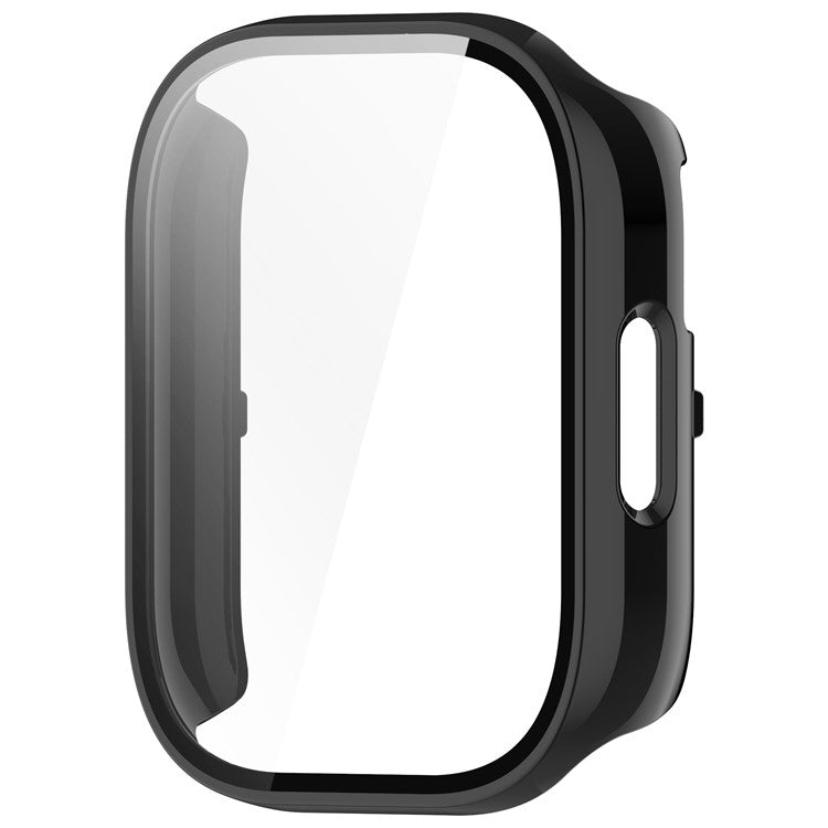 For Xiaomi Redmi Watch 5 Active Case Protective Hard PC Watch Cover with Tempered Glass Film - Black