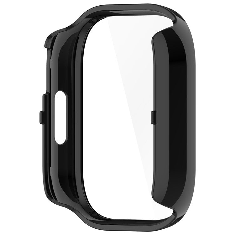 For Xiaomi Redmi Watch 5 Active Case Protective Hard PC Watch Cover with Tempered Glass Film - Black