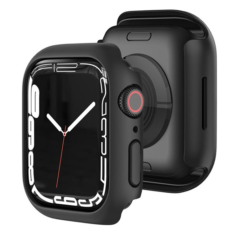 For Apple Watch Series 10 46mm Case Matte Hollow Hard PC Watch Protective Cover - Transparent