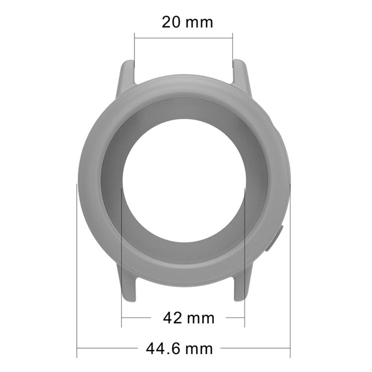 For Huawei Watch GT 3 42mm Watch Case Soft Silicone Hollow Watch Frame Cover - Yellow