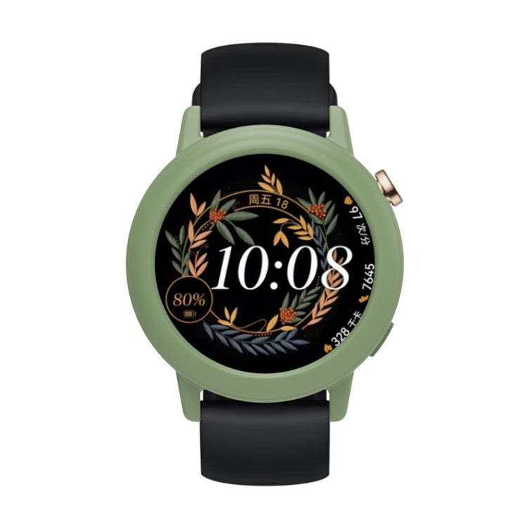 For Huawei Watch GT 3 42mm Watch Case Soft Silicone Hollow Watch Frame Cover - Green