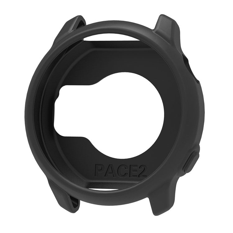 For Coros Pace 2 Watch Case Cover Shockproof Soft Silicone Protective Cover - Black