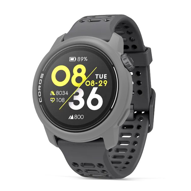 For Coros Pace 3 Watch Case Cover Shockproof Soft Silicone Protective Cover - Grey