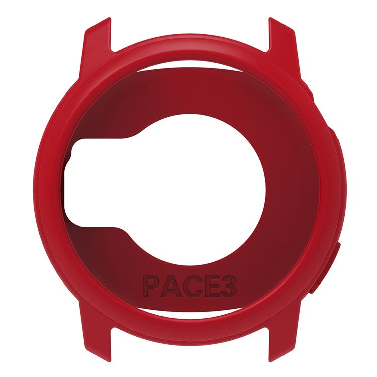 For Coros Pace 3 Watch Case Cover Shockproof Soft Silicone Protective Cover - Wine Red