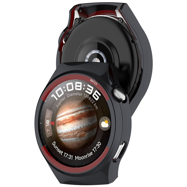 For Huawei Watch GT 4 46mm Watch Case Drop-Proof Hard PC Protective Cover - Black
