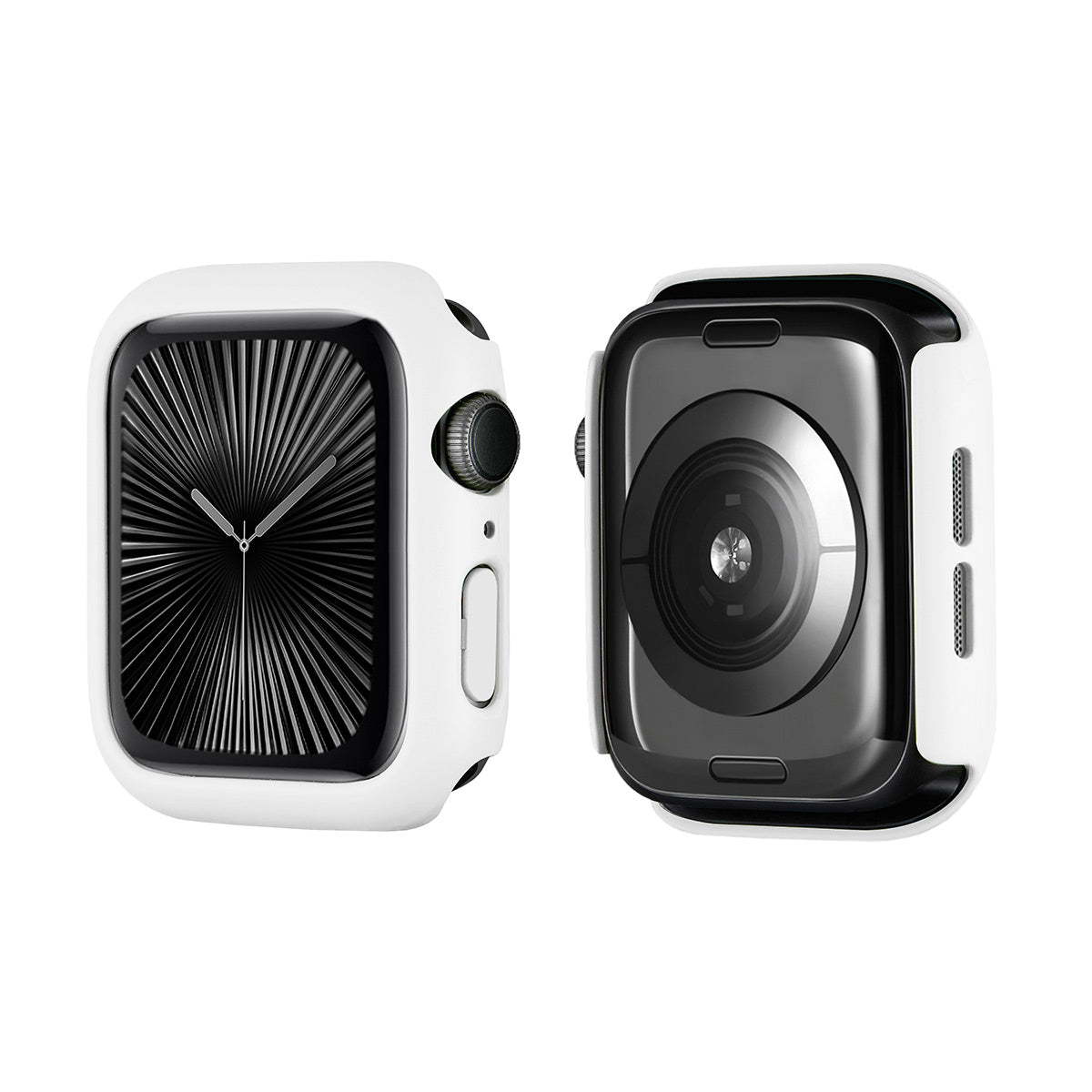 For Apple Watch Series 10 46mm ENKAY HAT PRINCE Solid Color PC Watch Case Shockproof Cover - White