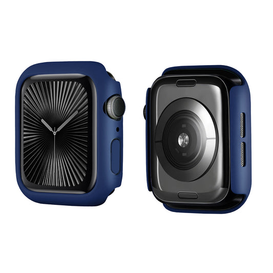 For Apple Watch Series 10 42mm ENKAY HAT PRINCE Solid Color PC Watch Case Shockproof Cover - Dark Blue