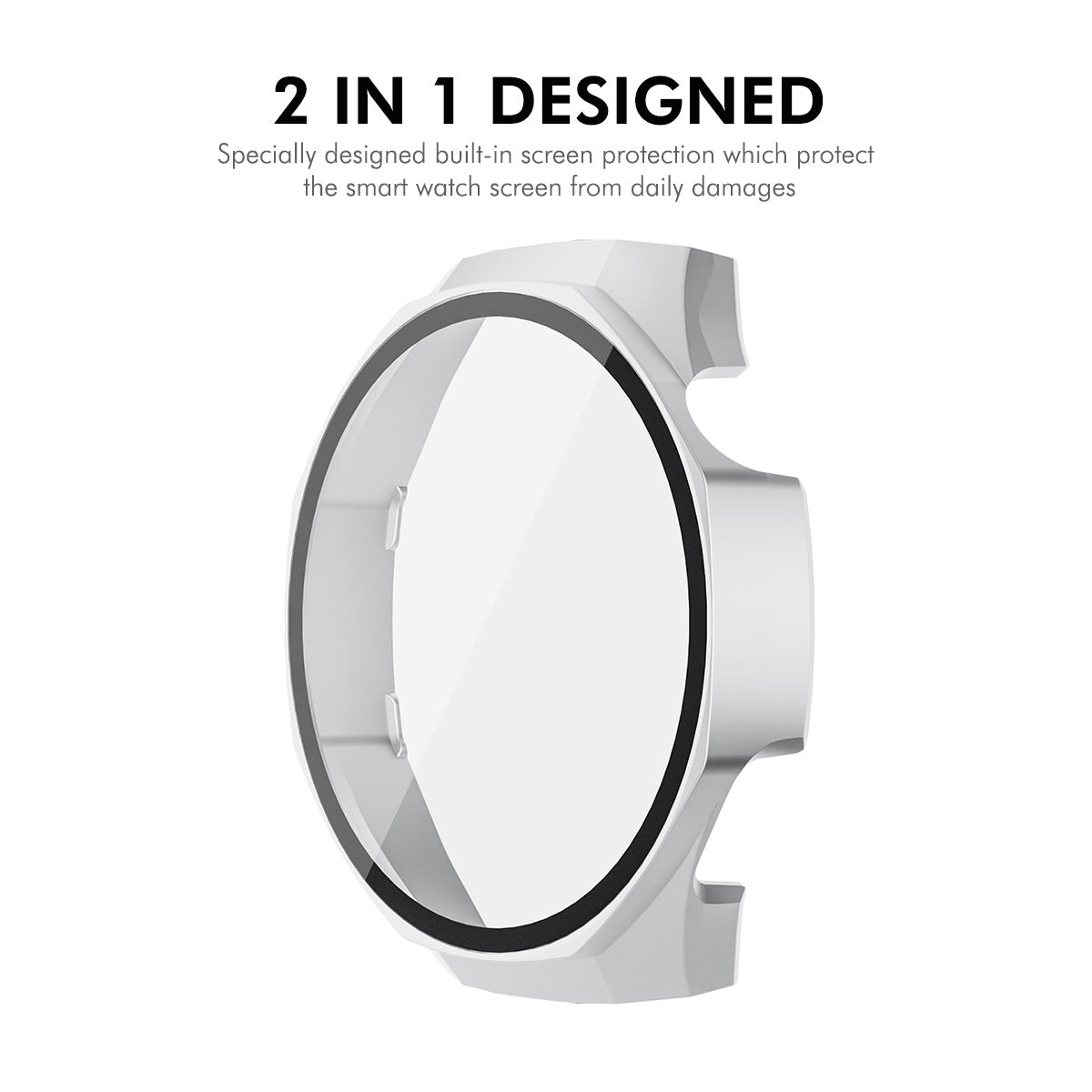 For Huawei Watch GT 5 Pro 46mm ENKAY Hat-Prince 2-in-1 Rubberized Hard PC Frame with 9H Tempered Glass Screen Protector - Dark Green