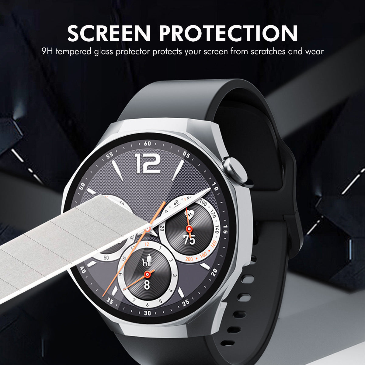 For Huawei Watch GT 5 Pro 42mm ENKAY Hat-Prince 2-in-1 Rubberized Hard PC Frame with 9H Tempered Glass Screen Protector - Dark Green