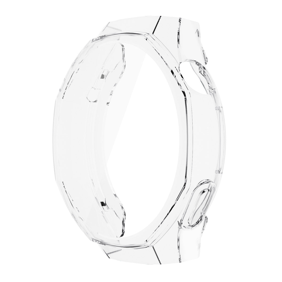 For Huawei Watch GT 5 Pro 46mm ENKAY Hat-Prince TPU Watch Case Electroplating Watch Cover with Screen Protector - Transparent